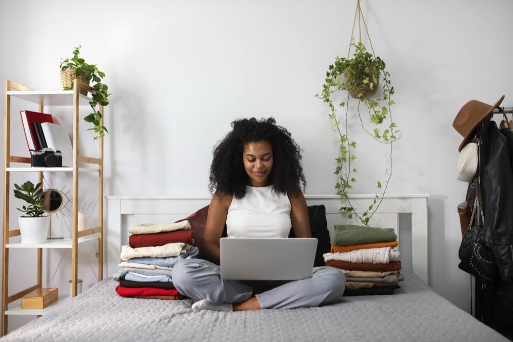 Senior secondary student settling into an affordable rented room near campus